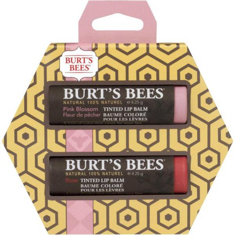 Burt's Bees Tinted Lip Balm Duo Pink