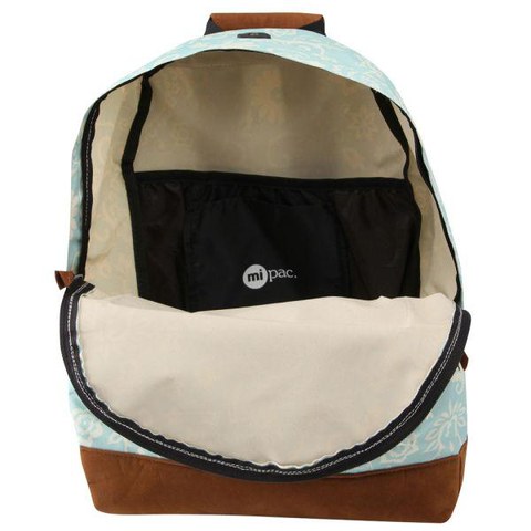Mi-Pac Vintage Floral Print Backpack - Blue