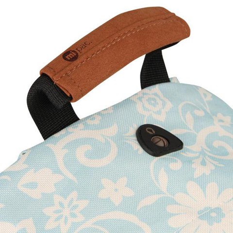 Mi-Pac Vintage Floral Print Backpack - Blue