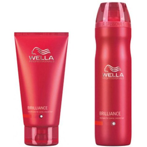 Wella Professionals Brilliance Duo for Coarse Coloured Hair- Shampoo & Conditioner