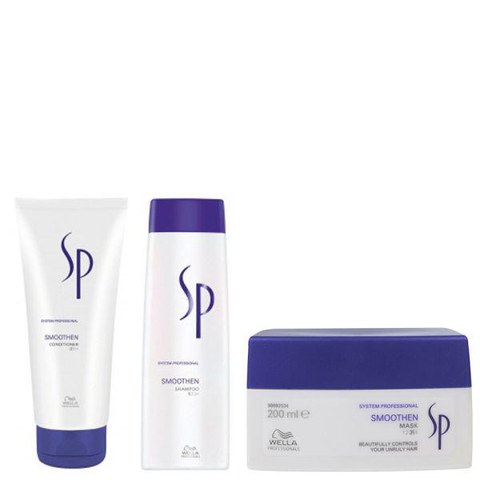 Wella SP Smoothen Trio - Shampoo, Conditioner and Mask