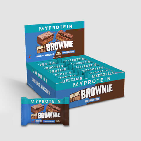 Myprotein Protein Double Dough Brownie, Chunky Chocolate, 12 x 60g (IND)