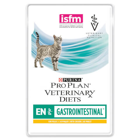PRO PLAN Veterinary Diets EN St/Ox Gastrointestinal Katze Frischebeutel Huhn 10x85g