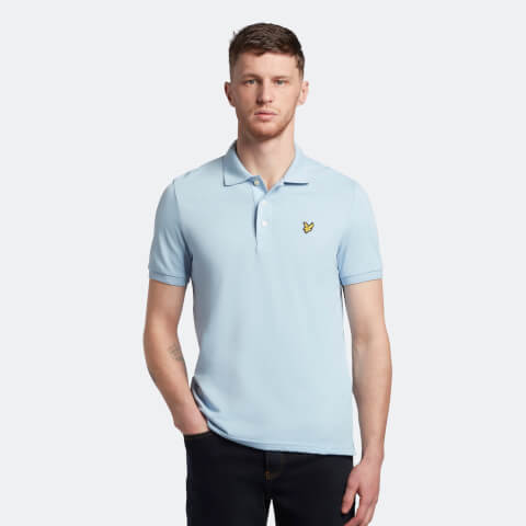 Men's Plain Polo Shirt - Light Blue