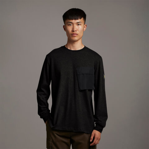 Casuals Pocket L/S T-shirt - Jet Black