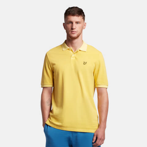 Men's Pigment Dyed Polo Shirt - Sunshine Yellow