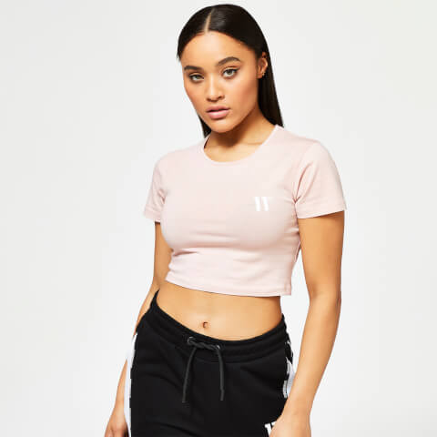 Core Cropped Slim Fit Short Sleeve T-Shirt – Putty Pink