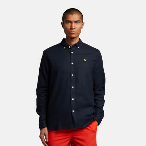 Men's Cotton Linen Shirt - Dark Navy