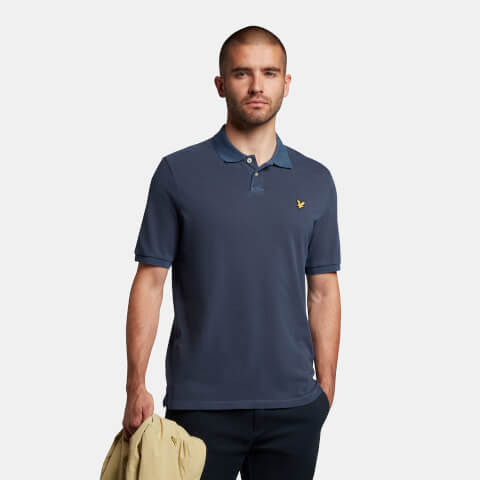 Men's Washed Polo Shirt - Dark Navy