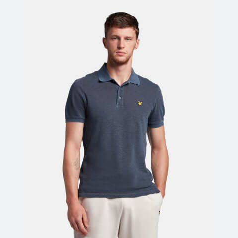 Men's Supersoft Slub Cotton Polo Shirt - Dark Navy
