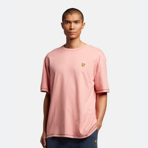 Men's Oversized Flatlock T-Shirt - Rosette