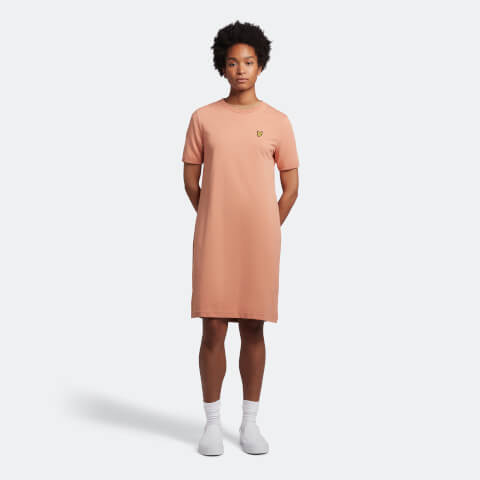 Women's T-Shirt Dress - Dusty Peach