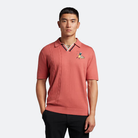 Men's Golf The Gregor Knitted Polo Shirt - Shrimp