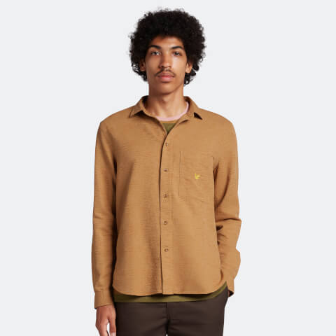 Lyle & Scott Men's Archive Abstract Shirt - Harness Brown