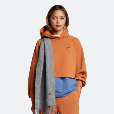 Women's Luxe Cropped Hoodie - Rusted Orange