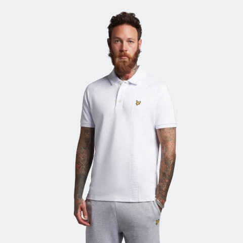 Men's Ottoman Insert Polo Shirt - White