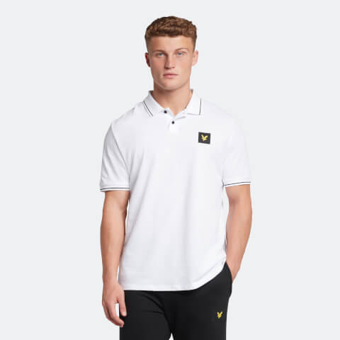 Men's Casuals Tipped Polo Shirt White