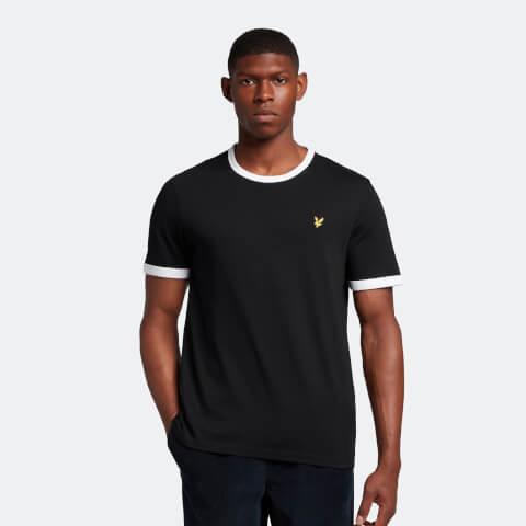 Men's Ringer T-Shirt - Jet Black/ White
