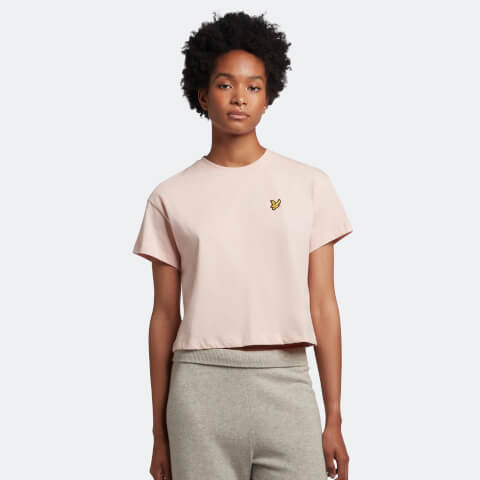 Women's Cropped T-Shirt - Sky Pink