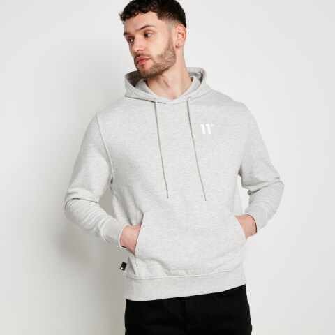 11 Degrees Core Pullover Hoodie - Grey Marl