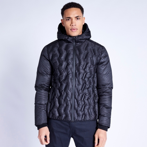 Chaqueta Eleven Degrees puffer blanca para hombre