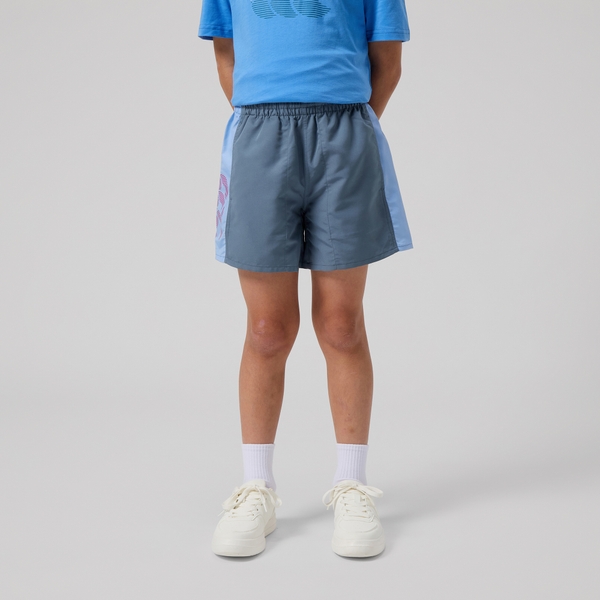 canterbury of new zealand KIDS FUNDAMENTAL PANEL TACTIC SHORT BLUE