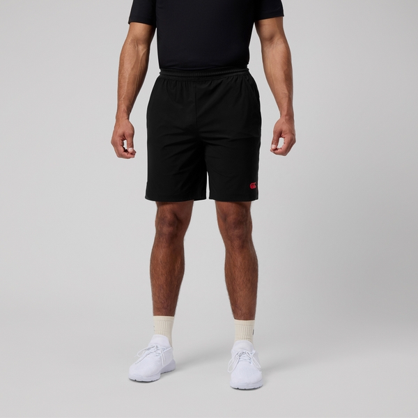 canterbury of new zealand MENS EVEREST 7in WOVEN SHORT BLACK