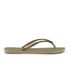 Havaianass Girls' Slim Flip Flops - Sand Grey/Light Golden
