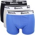 Bench Men's 3-Pack Keddie Boxers 3 Colour Pack - Blue/Black/Grey