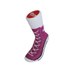 Silly Socks Adult Sneaker - Purple - 3-7