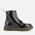 Dr. Martens Kids' 1460 J Patent Lamper Lace Up Boots - Black