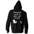 Everyone Wants To Steal Your Cheese Zip Hoodie - Black