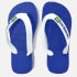 Havaianas Kids' Brasil Logo Flip Flops - Marine Blue