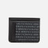 Armani Exchange Men's All Over Print Credit Card Case - Black