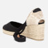 Castañer Women's Carina Espadrille Wedged Sandals - Negro