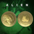 Alien '40th Anniversary' Limited Edition Collector's Coin: Gold Variant - Zavvi Exclusive
