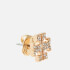Tory Burch Women's Pave Logo Stud Earrings - Tory Gold/Crystal