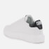 KARL LAGERFELD Men's Kapri Karl Ikonic 3D Lace Leather Trainers - White