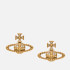 Vivienne Westwood Mayfair Bas Relief Gold-Plated Earrings