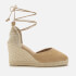 Castañer Women's Carina Wedged Espadrille Sandals - Tostado