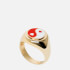 Wilhelmina Garcia Women's Yin/Yang Ring - Gold/Red/White