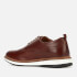 Clarks Men's Chantry Walk Leather Derby Shoes - Dark Tan