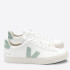 Veja Women's Campo Chrome Free Leather Trainers - Extra White/Matcha