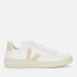 Veja Women's V-12 Leather Trainers - Extra White/Sable
