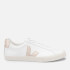 Veja Women's Esplar Leather Trainers - Extra White/Platine