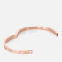 Kate Spade New York Women's Metal Stone Hinged Bangle - Clear/Rose Gold