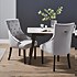 Annabelle Velvet Dining Chairs - Set of 2 - Grey
