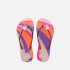 Havaianas Girls' Slim Glitter II Flip Flops - Candy Pink