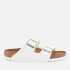 Birkenstock Women's Patent Arizona Slim Fit Double Strap Sandals - White
