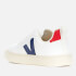 Veja Kids' V-10 Lace Trainers - White Cobalt Pekin
